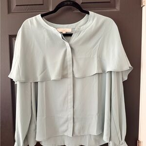 LOFT Women's Light Green Blouse